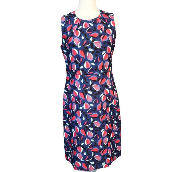 Anne Klein Dresses & Skirts - Anne Klein Dress Size 4 Blue Colorful Pattern Sleeveless Sheath Style Lined